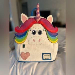 Loungefly Disney Pixar Rainbow Unicorn leather Backpack